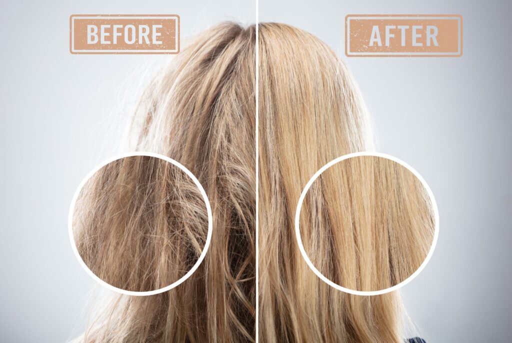 Hair Extensions Before and After