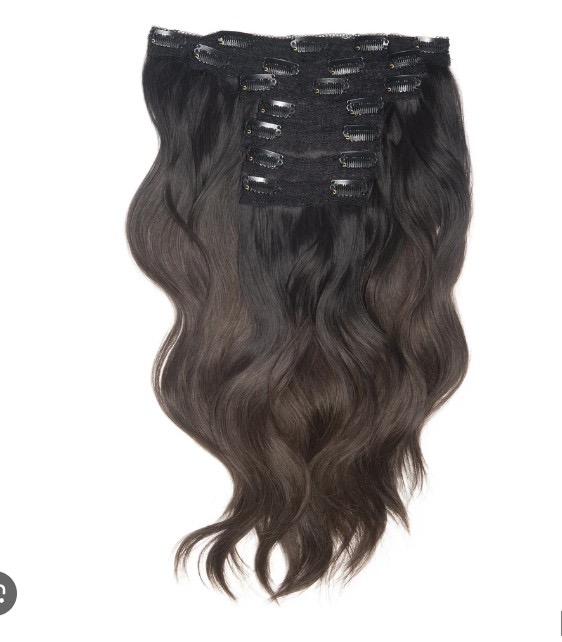 clip- in hair extensions image 1
