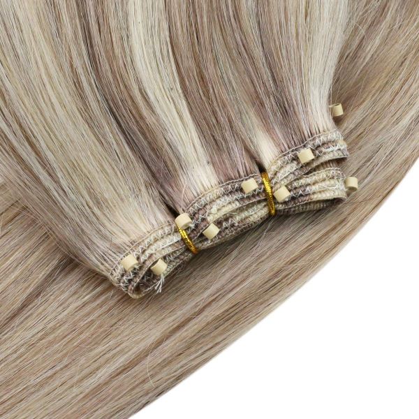 microbeadshumanwefthairextensionsashblondehighlights18613EZEweftbundles_6_600x600
